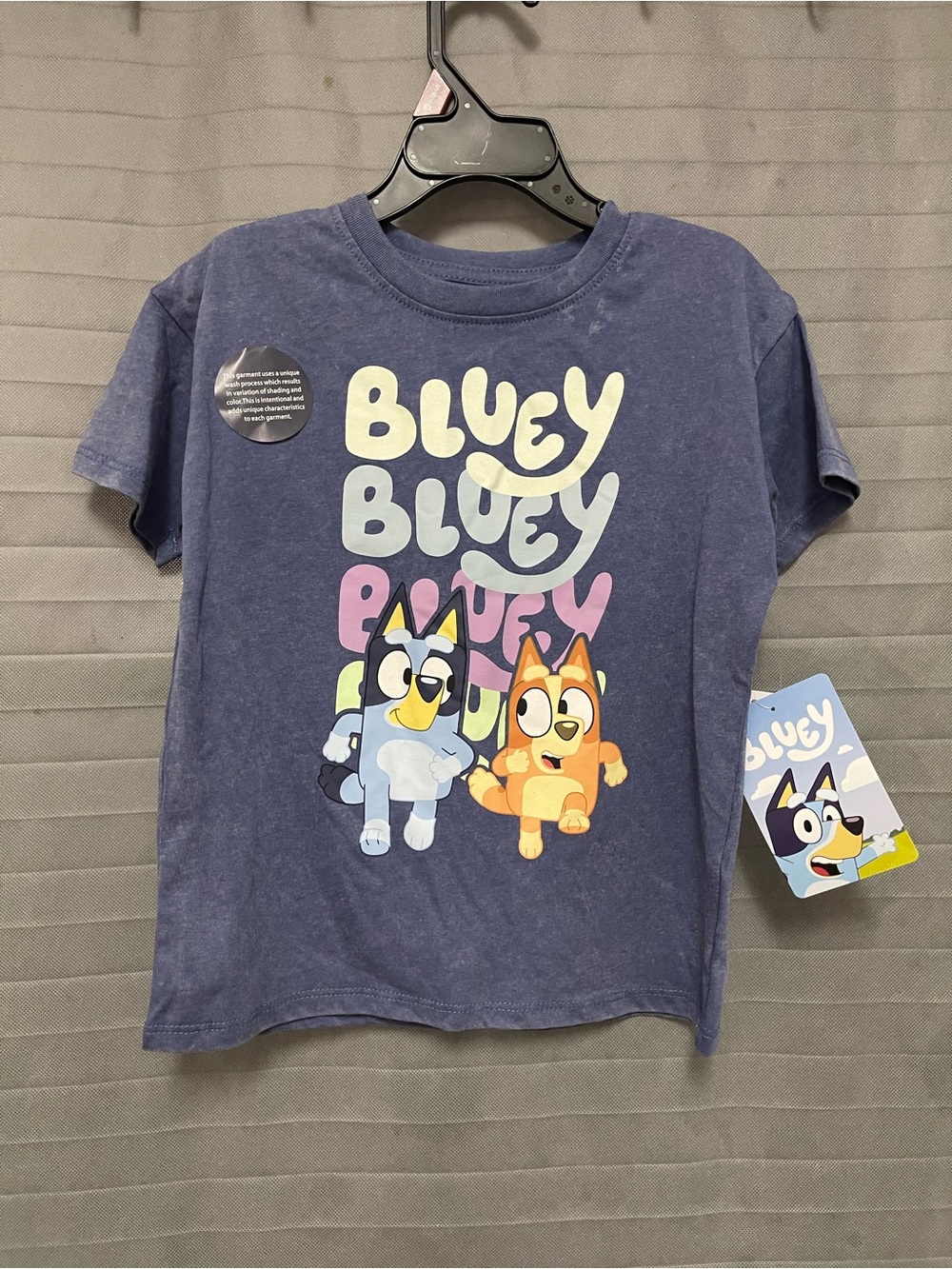 Bluey Kids' Blue Graphic Tee-Unisex size 5T